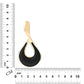 Golden Western Black Dangle Earrings