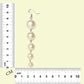 Long White Pearls Moti Earrings- Silver