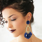 Gold Plated Blue Western Earring