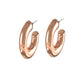 Rose Gold Bali Earrings