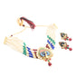 Multicolour Choker Necklace Set with Pearls & Kundan