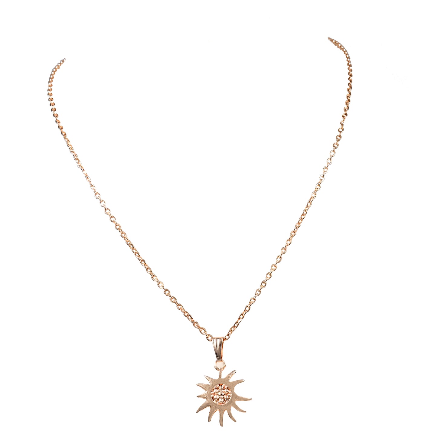 Gold Pendant Charm - Sun Shape