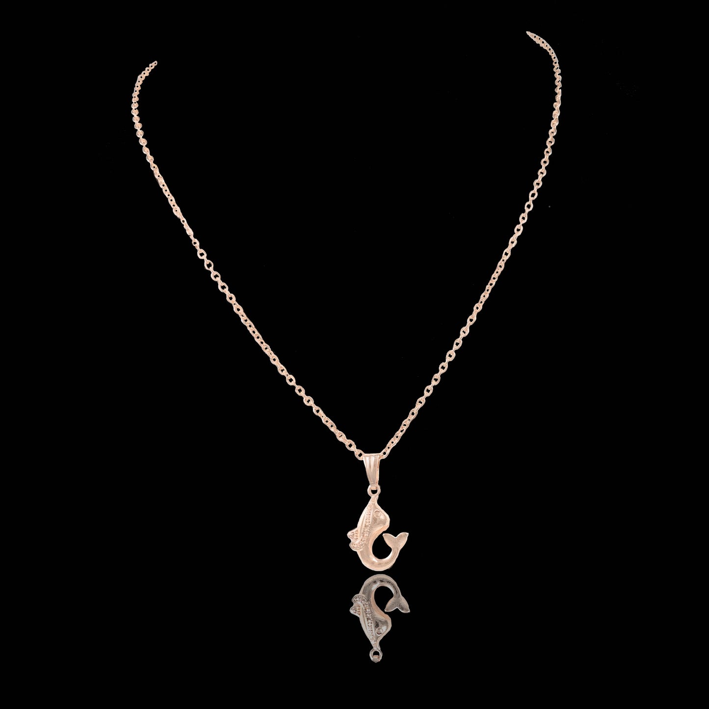 Gold Pendant Chain - Fish Shape