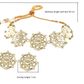 Gold Plated Pearl & Kundan Choker Necklace Set