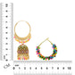 Multicolour Jhumka & Bali Earrings Combo with Pearls