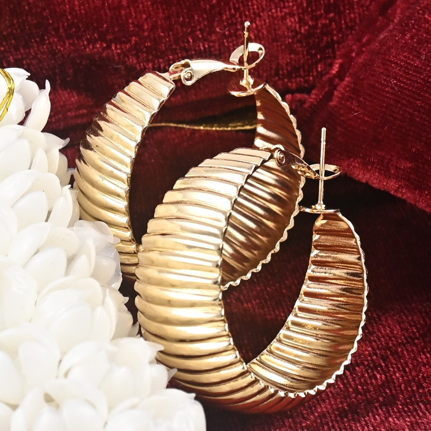 Gold Plated Hoop Earrings