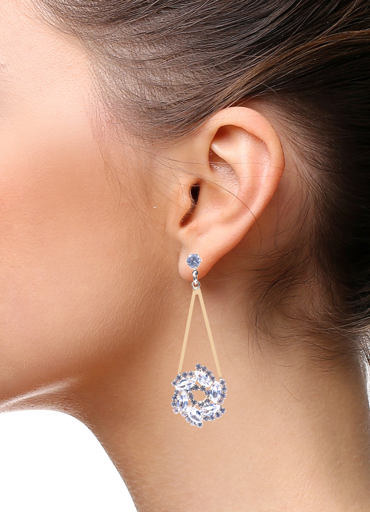 Gold Plated Crystal Earrings