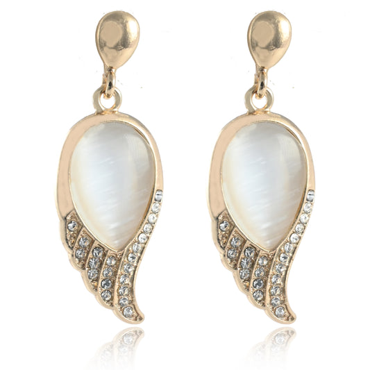 Stylish Gold Plated Crystal Earrings